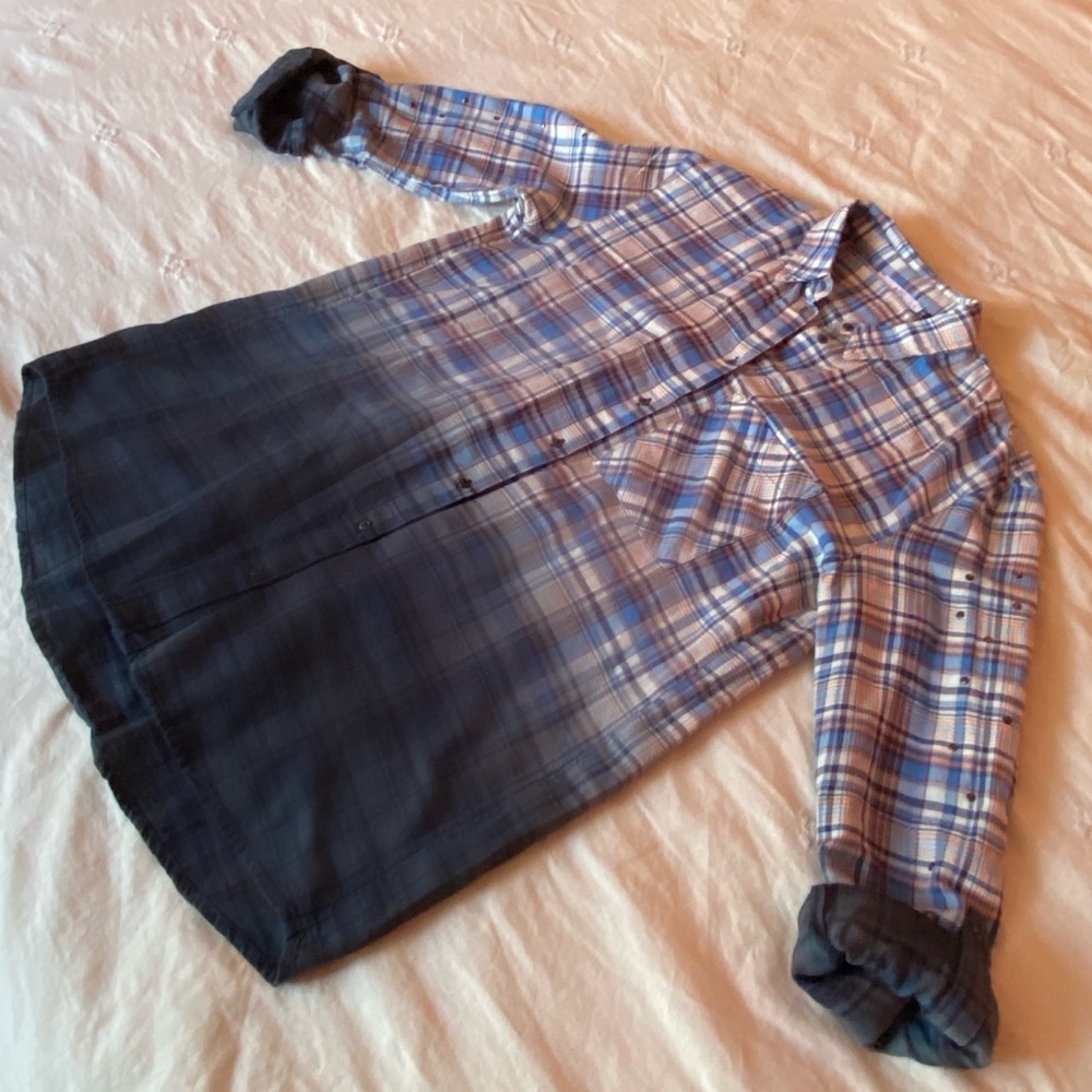 Ombré Flannel Shirt